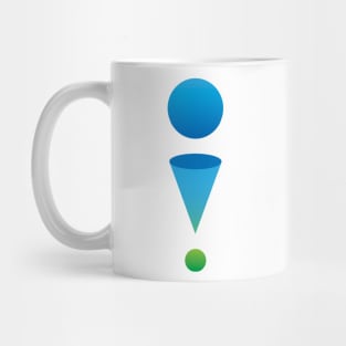 Abstract Exclamation Point Mug